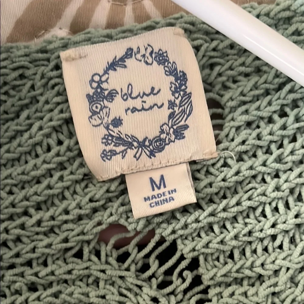 Blue Rain Green Knit Sleeveless Top - Picture 2 of 3